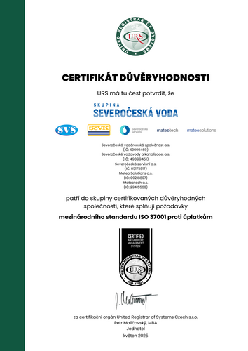 URS CERTIFIKÁT DŮVĚRYHODNOSTI 2025